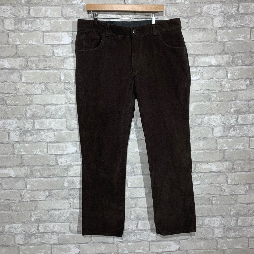 COLUMBIA MEN'S BROWN CORDUROY STRAIGHT LEG PANTS 38x30